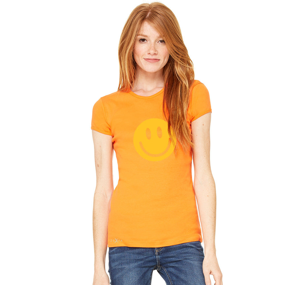 Funny Smiley Face Super Emoji Women's T-shirt Funny Tee - zexpaapparel - 6