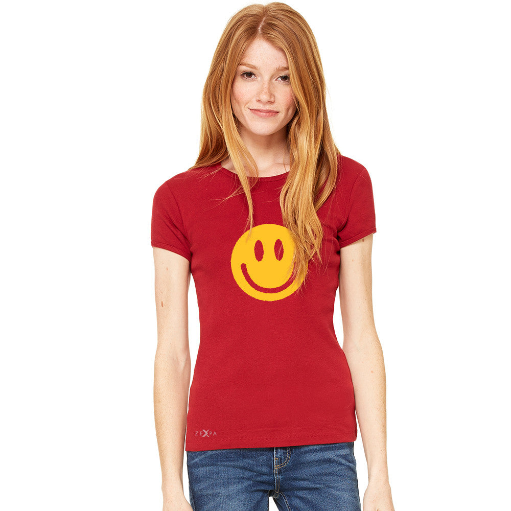 Funny Smiley Face Super Emoji Women's T-shirt Funny Tee - zexpaapparel - 7