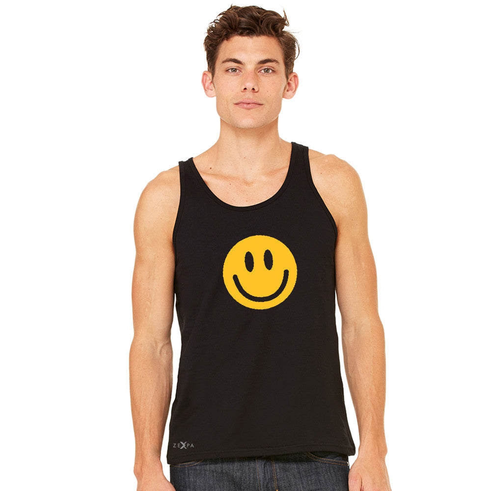 Funny Smiley Face Super Emoji Men's Jersey Tank Funny Sleeveless - Zexpa Apparel