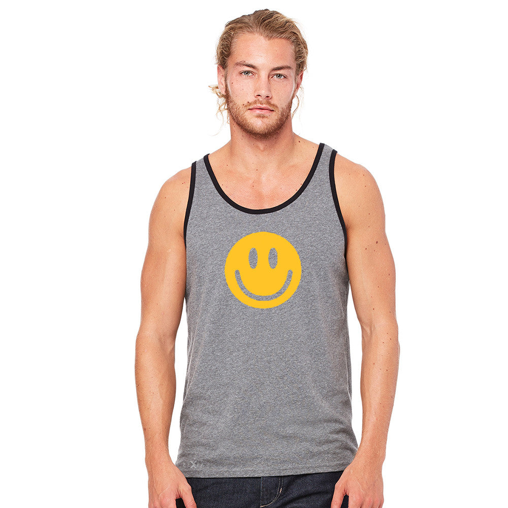 Funny Smiley Face Super Emoji Men's Jersey Tank Funny Sleeveless - zexpaapparel - 6