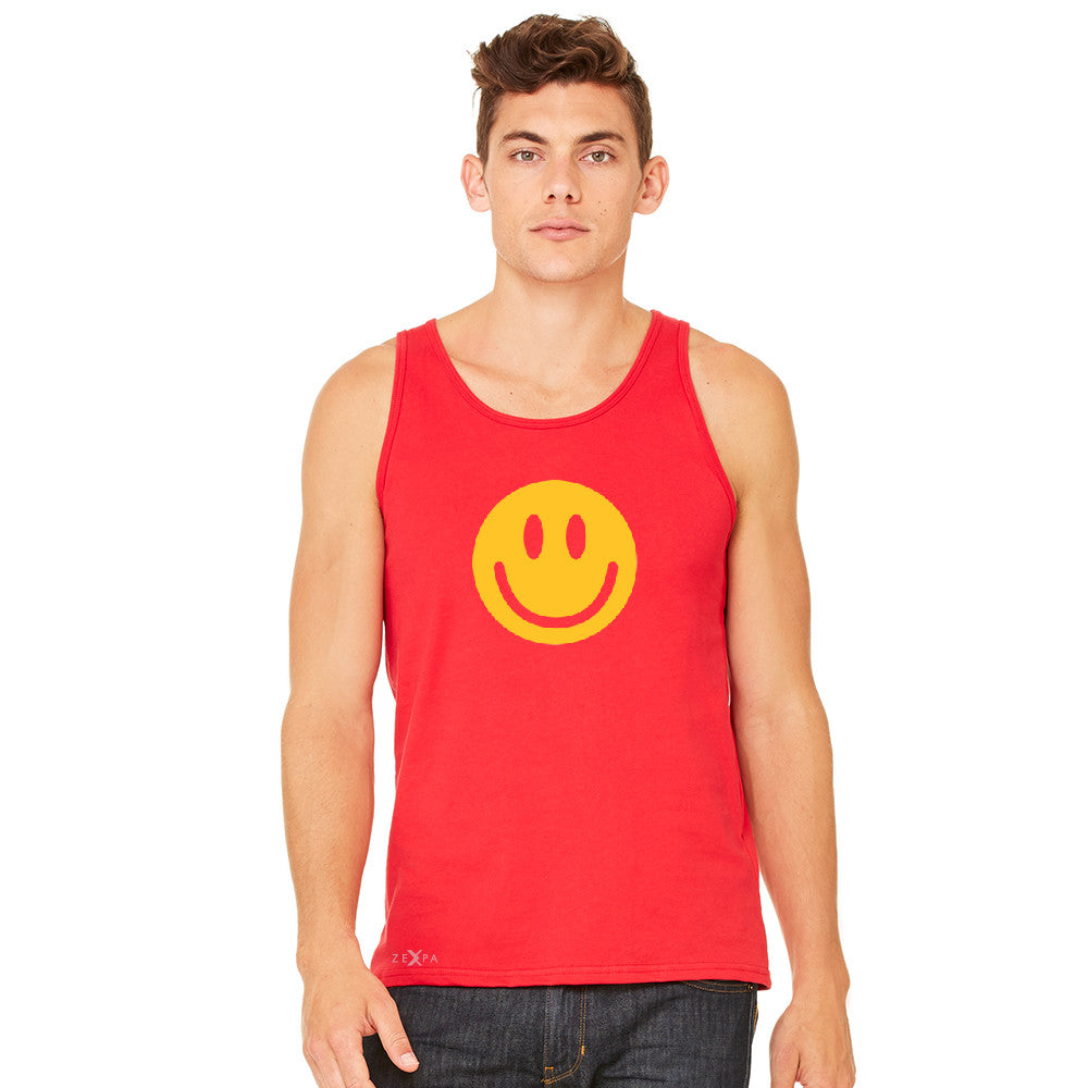 Funny Smiley Face Super Emoji Men's Jersey Tank Funny Sleeveless - zexpaapparel - 8