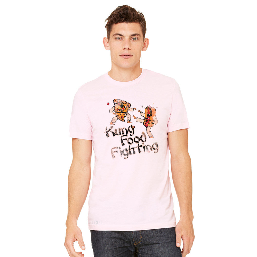 Kung Food Fighting Pizzas Kung Fu Men's T-shirt Funny Tee - Zexpa Apparel