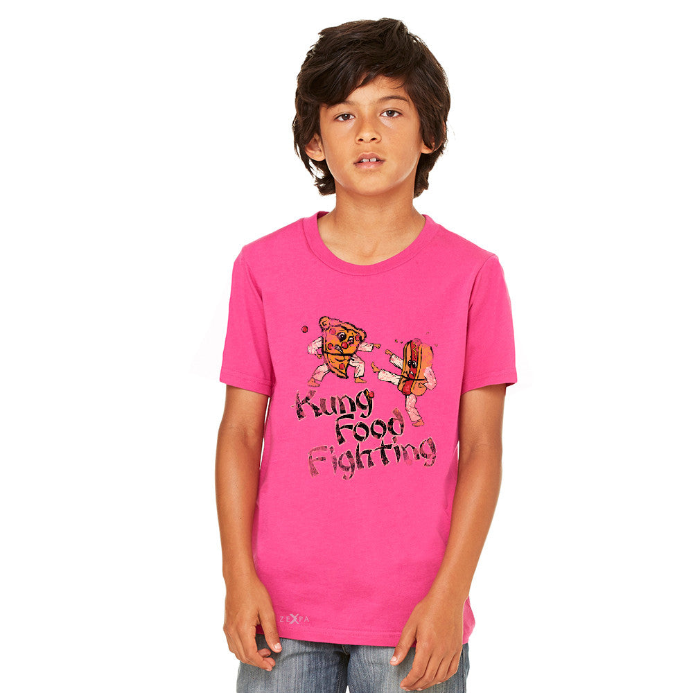 Kung Food Fighting Pizzas Kung Fu Youth T-shirt Funny Tee - Zexpa Apparel