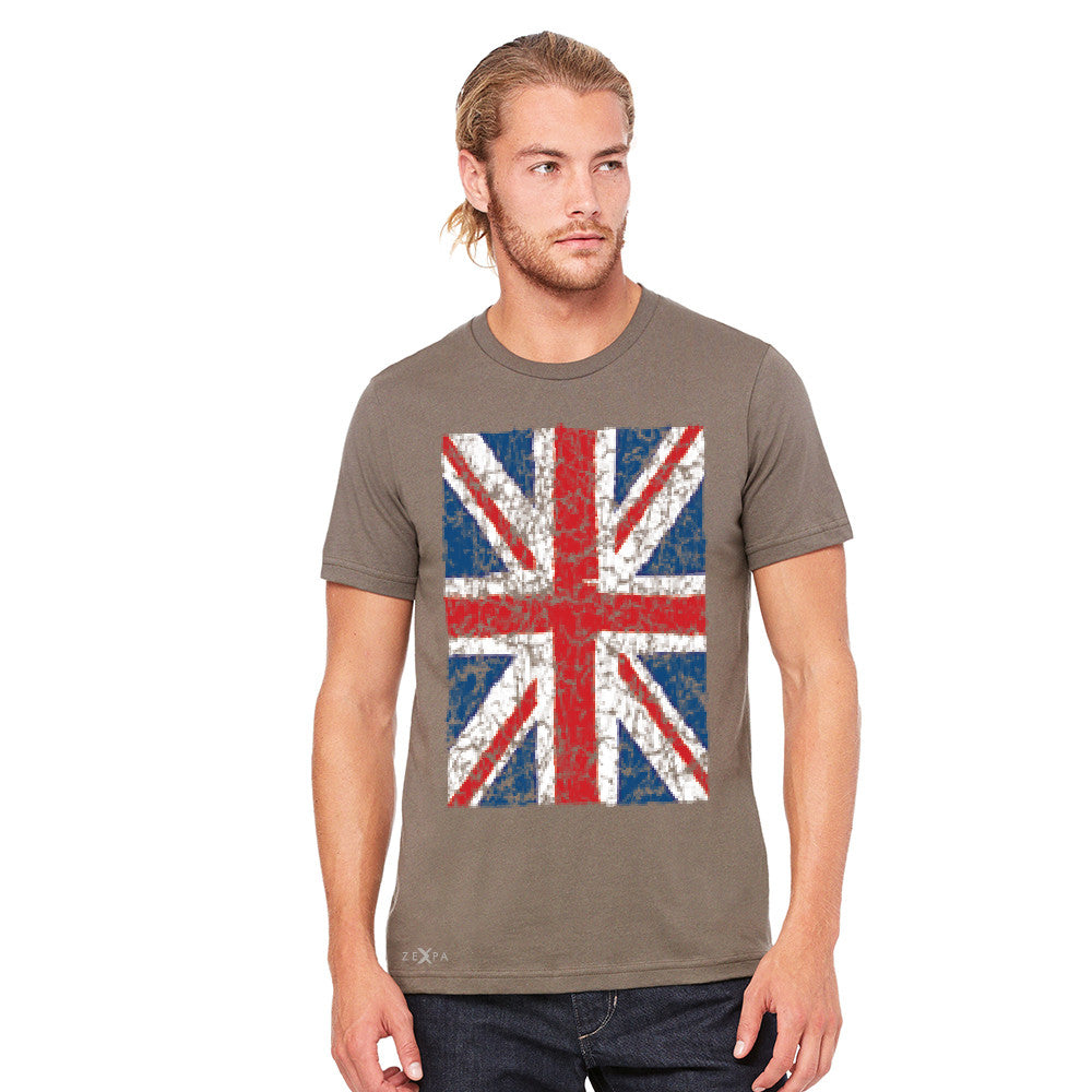 Distressed British Flag Great Britain Men's T-shirt Patriotic Tee - Zexpa Apparel