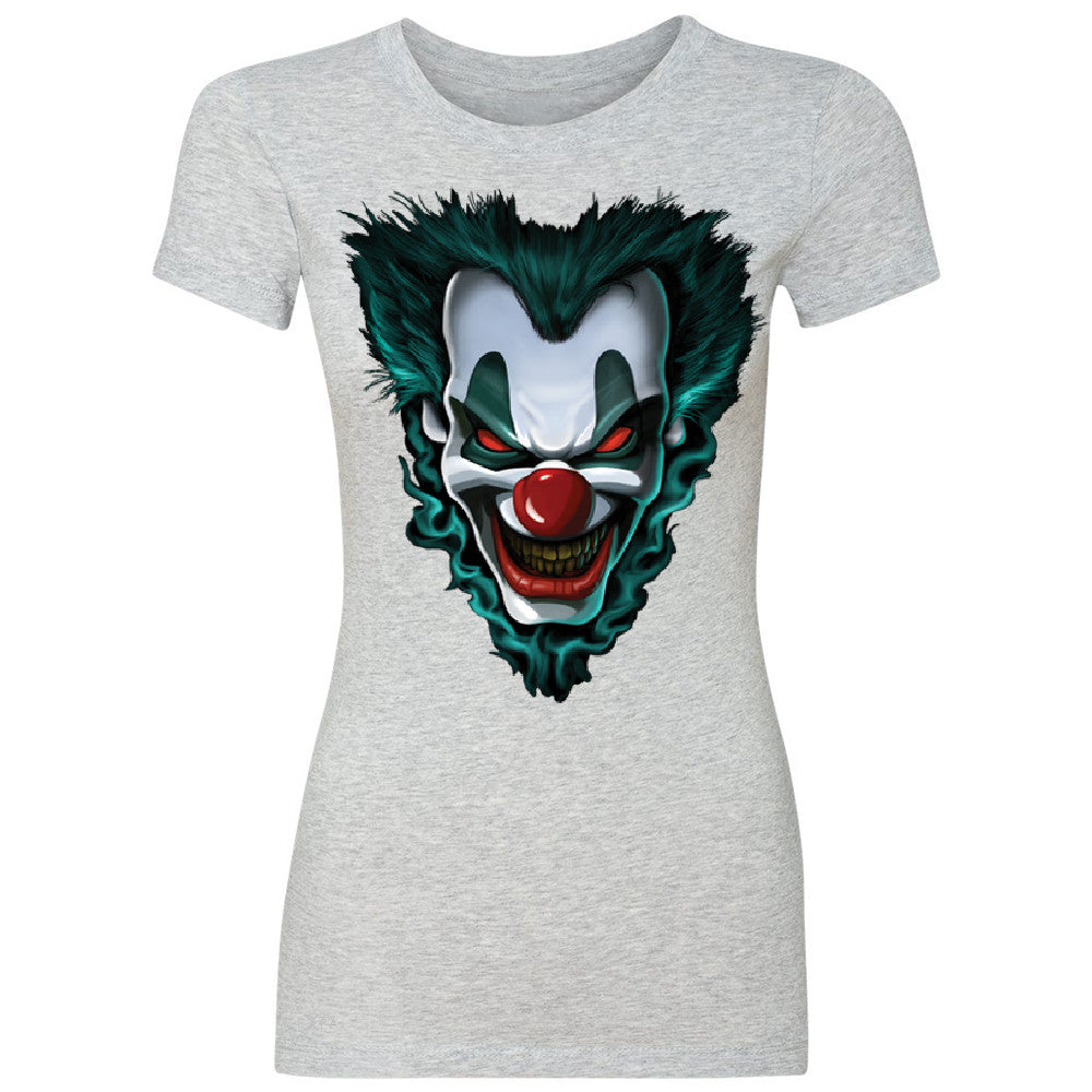 Freakshow Joker Clown Scary Women's T-shirt Halloween Eve Costume Tee - Zexpa Apparel - 2