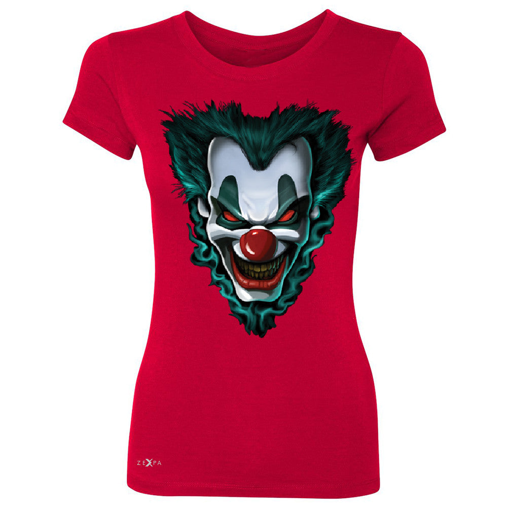 Freakshow Joker Clown Scary Women's T-shirt Halloween Eve Costume Tee - Zexpa Apparel - 4