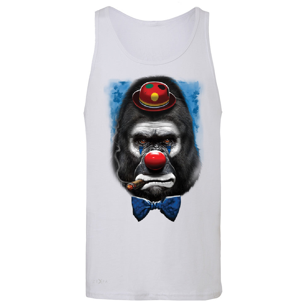 Gorilla Clown Sad Scary Men's Jersey Tank Halloween Costume Event Sleeveless - Zexpa Apparel - 6