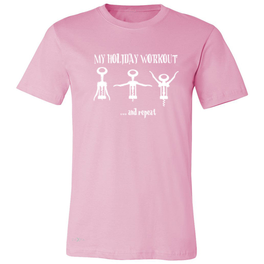 Holiday Workout and Repeat Men's T-shirt Funny Xmas Corkscrew Tee - Zexpa Apparel - 4