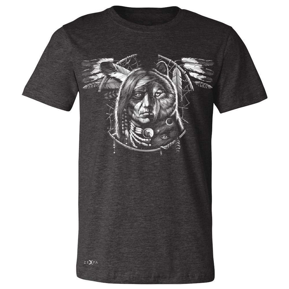 Wolf Dream Spirit Men's T-shirt Native American Dream Catcher Tee - Zexpa Apparel - 2