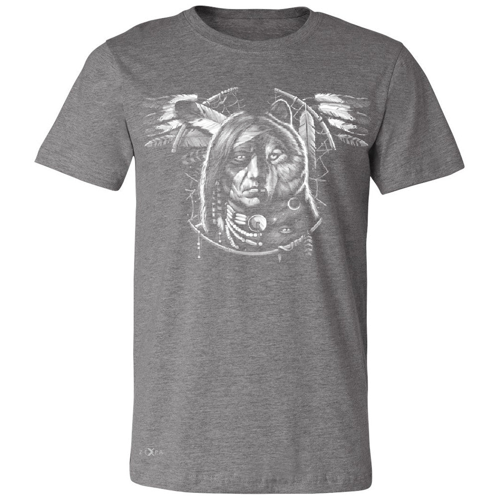 Wolf Dream Spirit Men's T-shirt Native American Dream Catcher Tee - Zexpa Apparel - 3