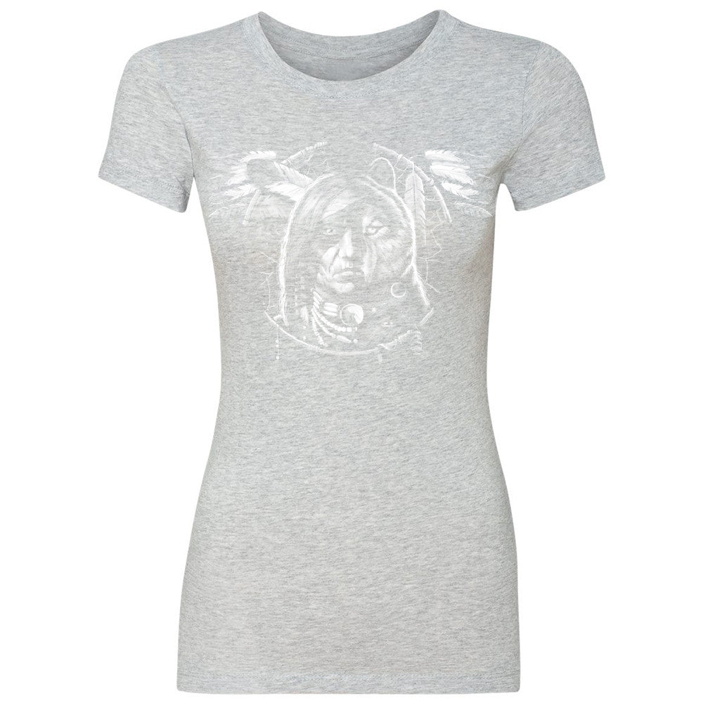 Wolf Dream Spirit Women's T-shirt Native American Dream Catcher Tee - Zexpa Apparel - 2