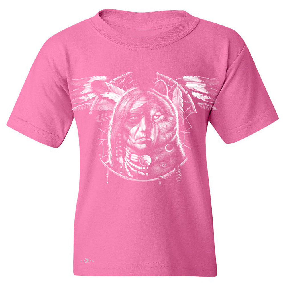 Wolf Dream Spirit Youth T-shirt Native American Dream Catcher Tee - Zexpa Apparel - 3