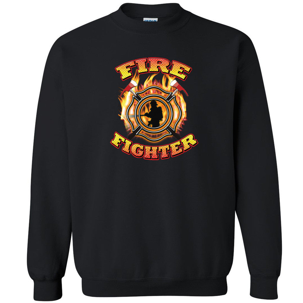 Fire Fighters Unisex Crewneck 9/11 Heros Never Forget Honor Sweatshirt - Zexpa Apparel