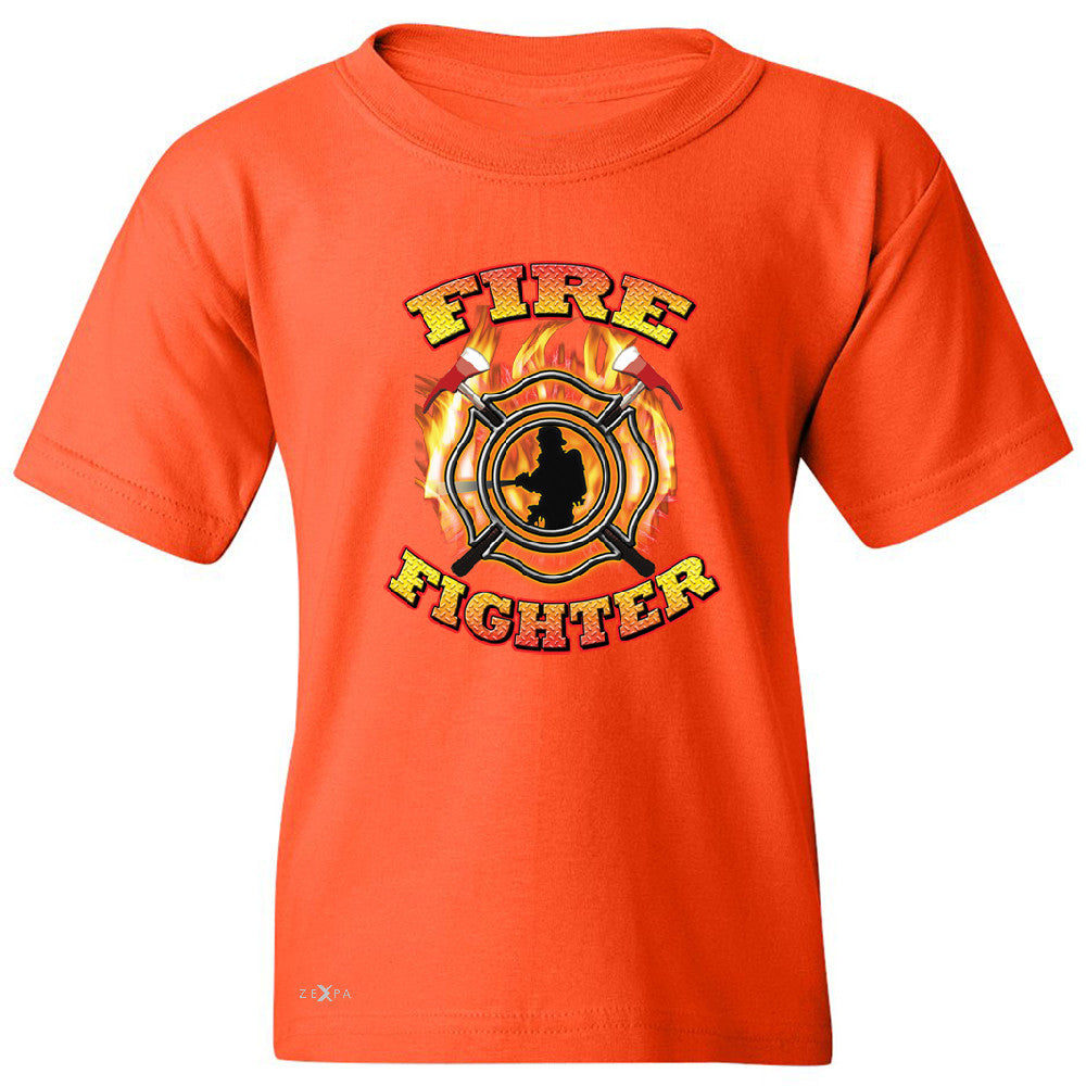 Zexpa Apparelâ„¢ Firefighters Youth T-shirt Courage Honorable Job 911 Tee - Zexpa Apparel Halloween Christmas Shirts