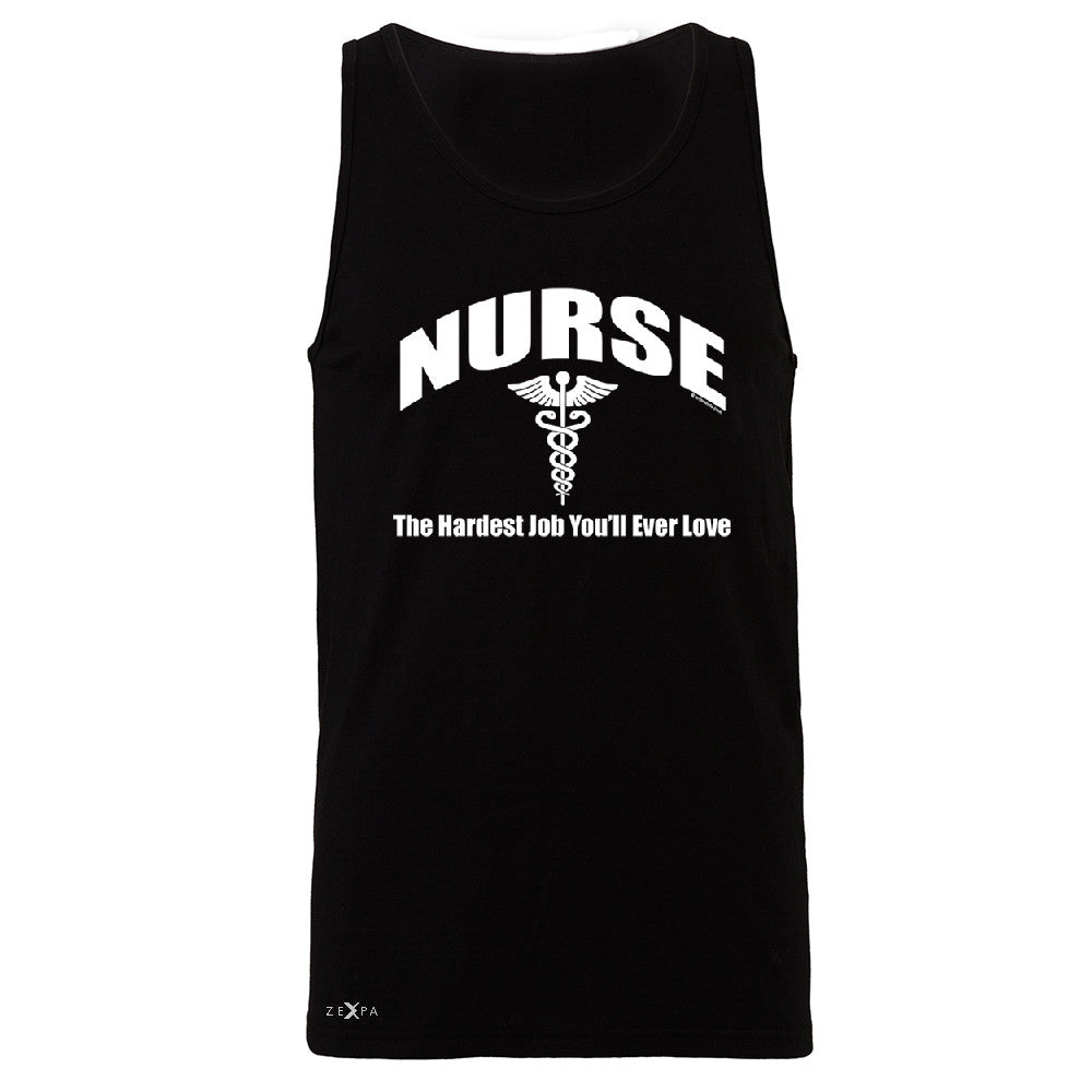 Nurse Men's Jersey Tank The Hardest Job You Will Ever Love Sleeveless - Zexpa Apparel - 1