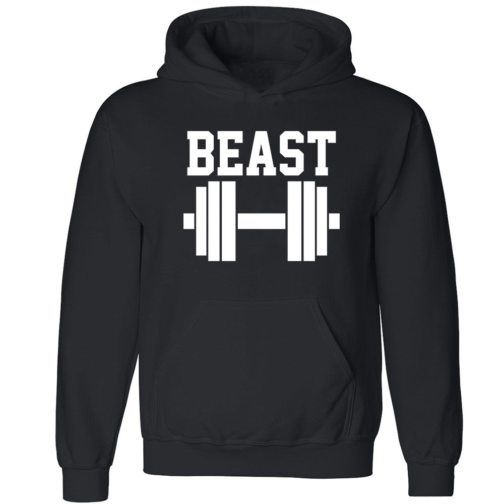 Beast Dumbell Unisex Hoodie Couple Matching Valentines Day Hooded Sweatshirt - Zexpa Apparel Halloween Christmas Shirts