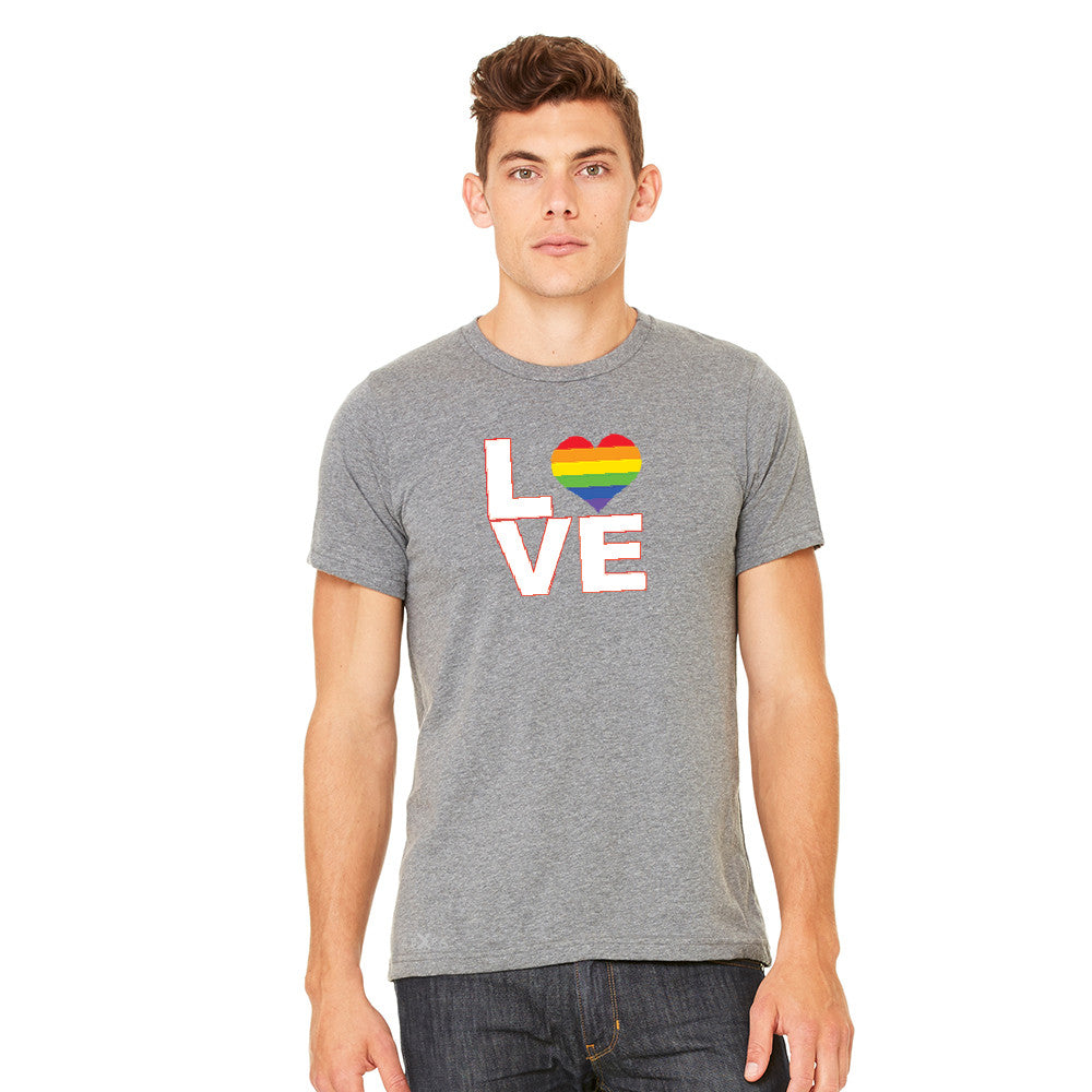 Love is Love - Love Wins Rainbow Men's T-shirt Pride LGBT Tee - zexpaapparel - 4
