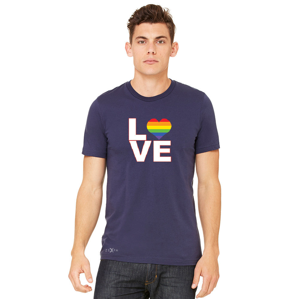 Love is Love - Love Wins Rainbow Men's T-shirt Pride LGBT Tee - zexpaapparel - 6
