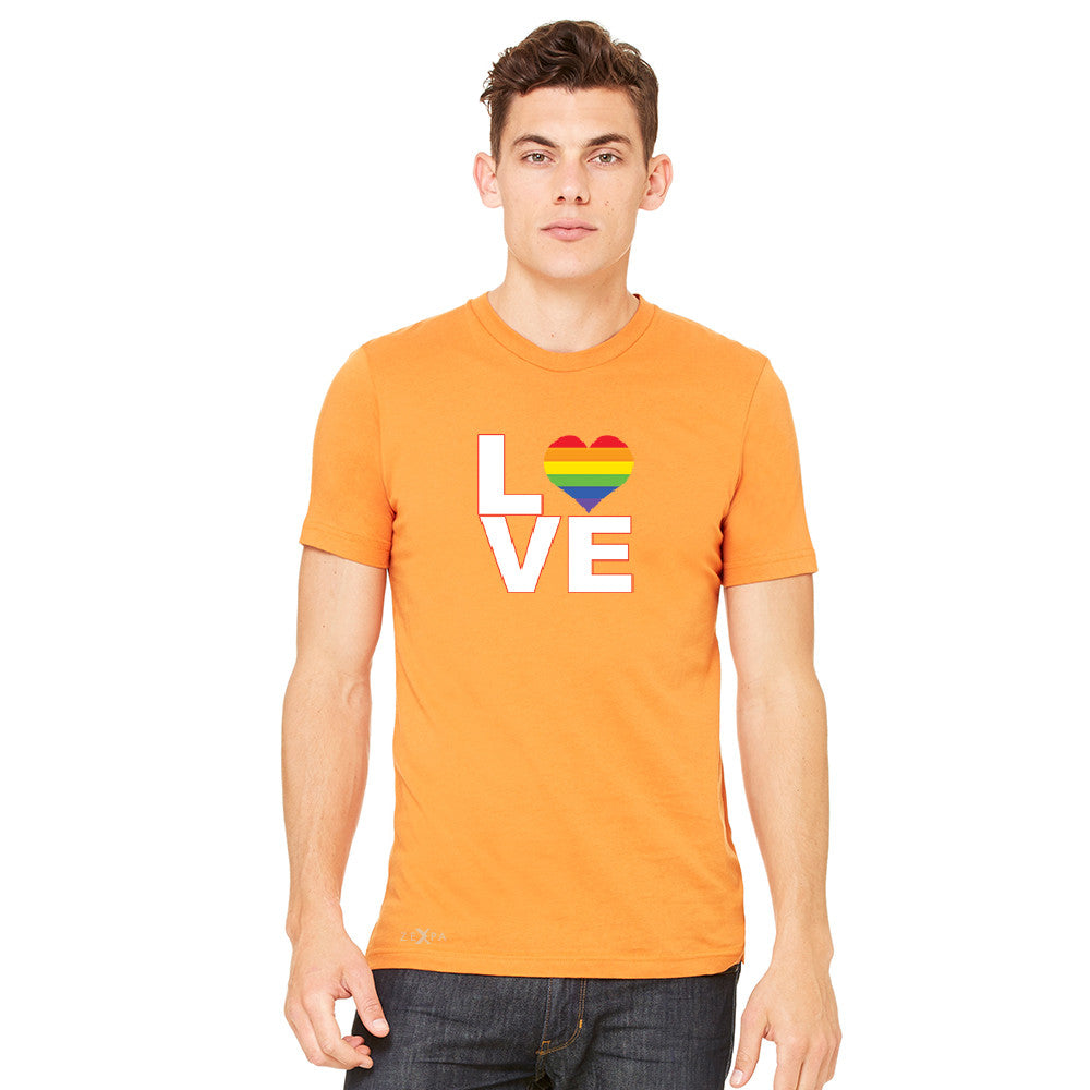 Love is Love - Love Wins Rainbow Men's T-shirt Pride LGBT Tee - zexpaapparel - 7