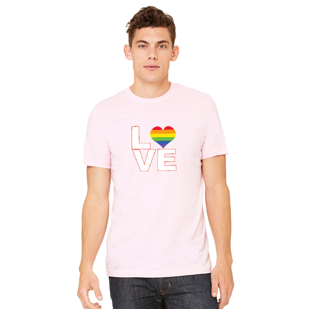 Love is Love - Love Wins Rainbow Men's T-shirt Pride LGBT Tee - zexpaapparel - 8