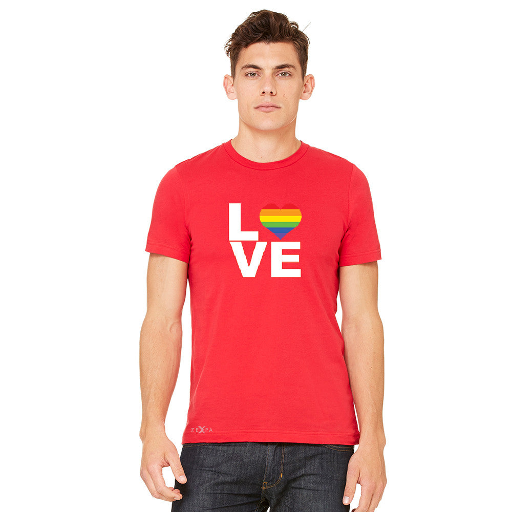 Love is Love - Love Wins Rainbow Men's T-shirt Pride LGBT Tee - zexpaapparel - 9
