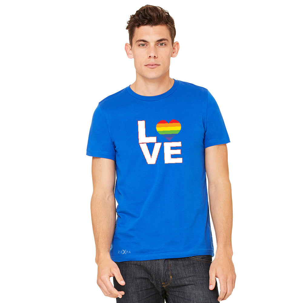 Love is Love - Love Wins Rainbow Men's T-shirt Pride LGBT Tee - zexpaapparel - 10