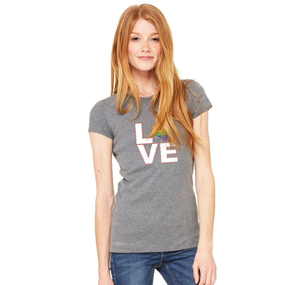 Love is Love - Love Wins Rainbow Women's T-shirt Pride LGBT Tee - zexpaapparel - 3