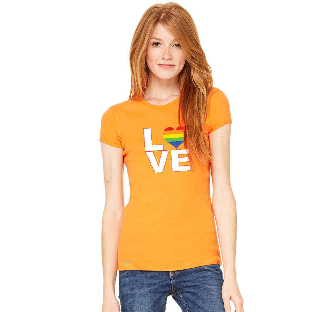 Love is Love - Love Wins Rainbow Women's T-shirt Pride LGBT Tee - zexpaapparel - 6