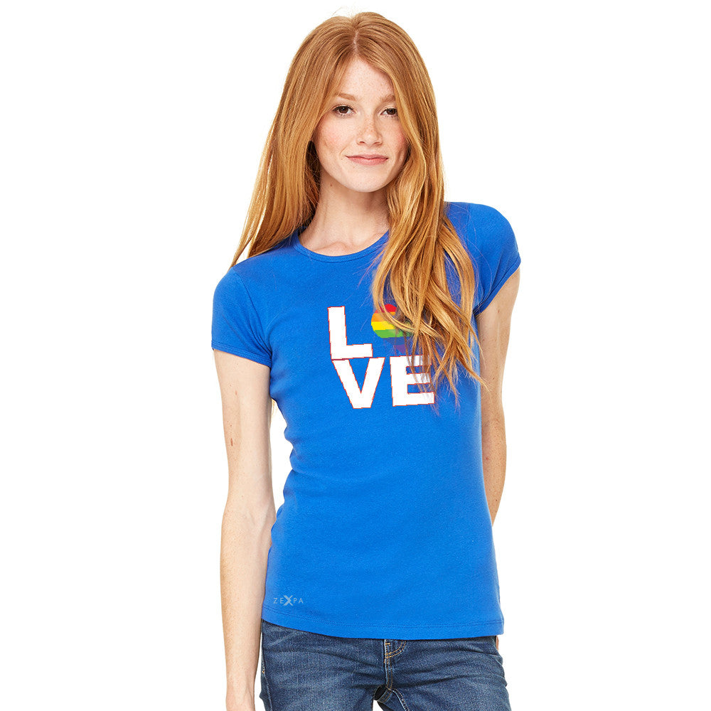 Love is Love - Love Wins Rainbow Women's T-shirt Pride LGBT Tee - Zexpa Apparel