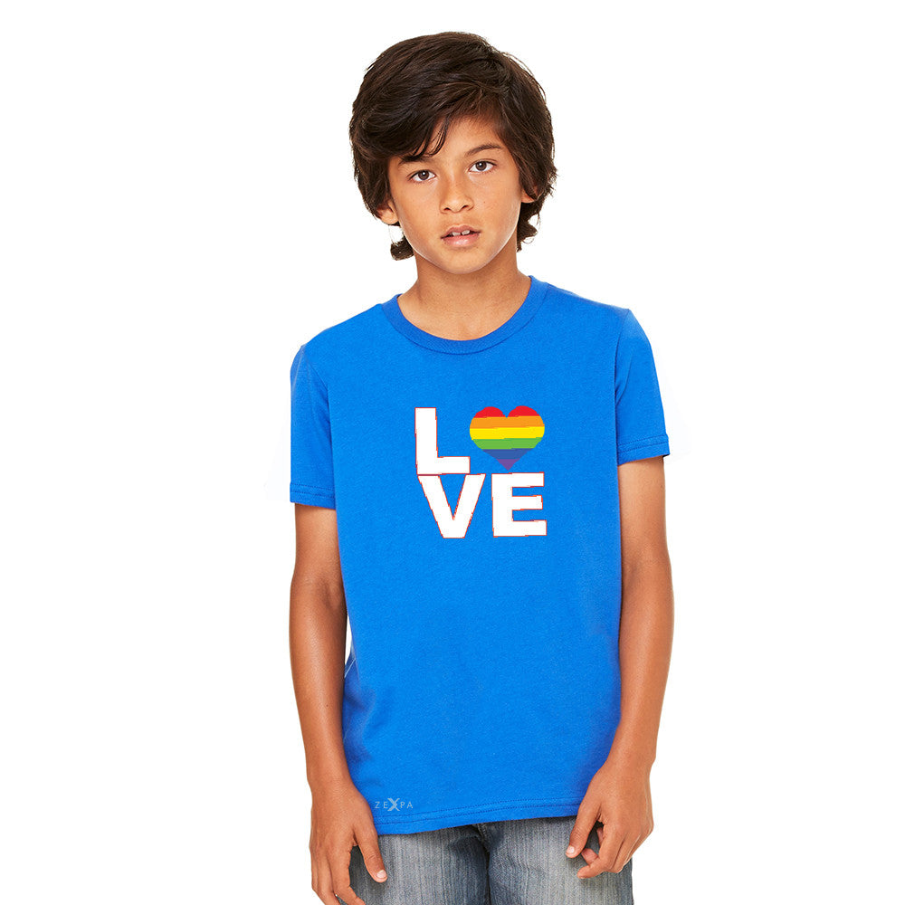 Love is Love - Love Wins Rainbow Youth T-shirt Pride LGBT Tee - Zexpa Apparel - 6