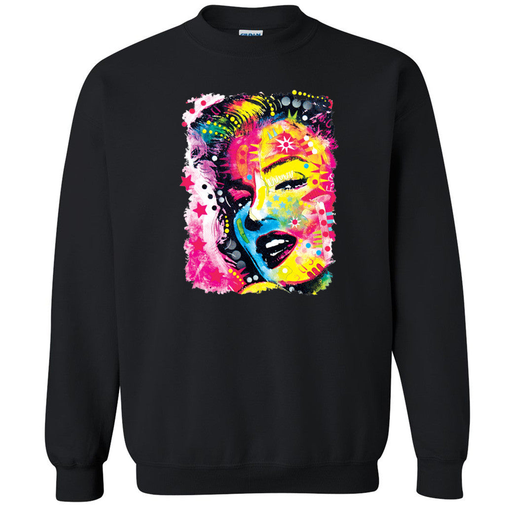 Zexpa Apparelâ„¢ Neon Colorful Marilyn Monroe Unisex Crewneck Starlet Cool Shiny Sweatshirt - Zexpa Apparel Halloween Christmas Shirts