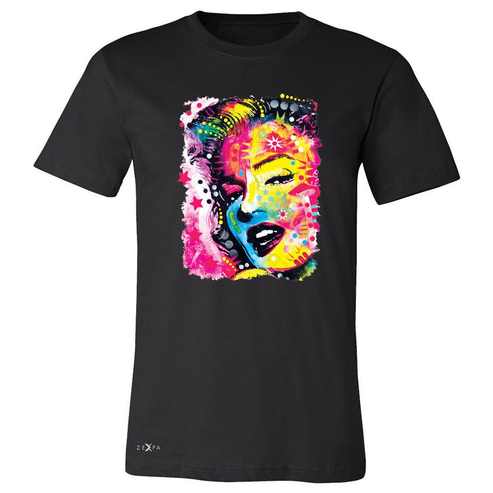 Zexpa Apparelâ„¢ Marilyn Neon Painting Portrait Men's T-shirt Hollywood Beauty Tradition Tee - Zexpa Apparel Halloween Christmas Shirts