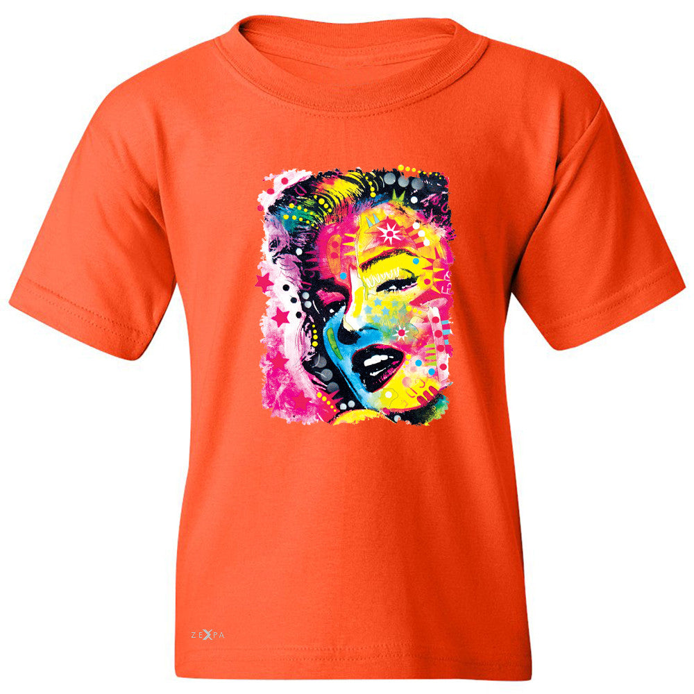 Zexpa Apparelâ„¢ Marilyn Neon Painting Portrait Youth T-shirt Hollywood Beauty Tradition Tee - Zexpa Apparel Halloween Christmas Shirts