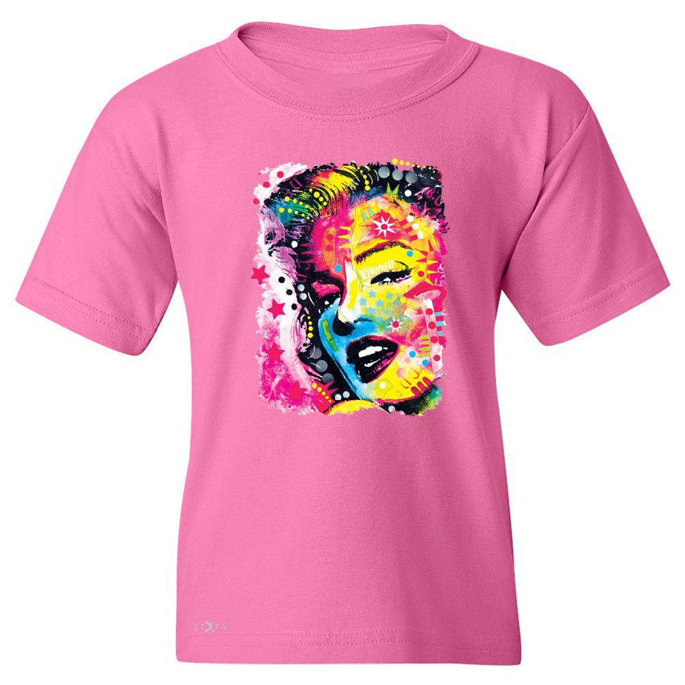Zexpa Apparelâ„¢ Marilyn Neon Painting Portrait Youth T-shirt Hollywood Beauty Tradition Tee - Zexpa Apparel Halloween Christmas Shirts