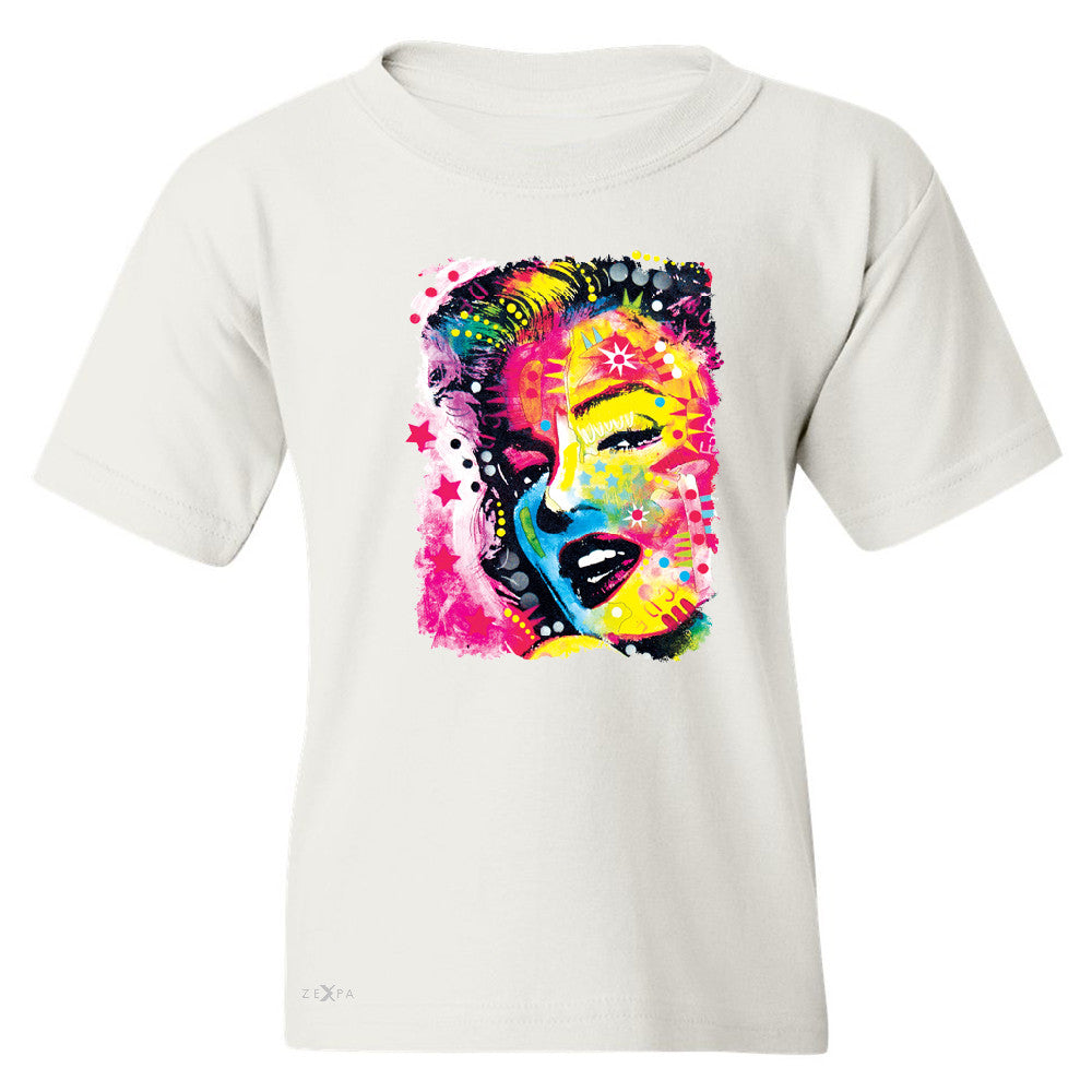 Zexpa Apparelâ„¢ Marilyn Neon Painting Portrait Youth T-shirt Hollywood Beauty Tradition Tee - Zexpa Apparel Halloween Christmas Shirts
