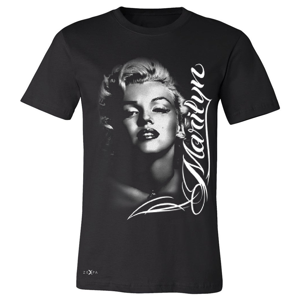 Marilyn Monroe Gangster Respect  Men's T-shirt Tattoo Gun Babe Tee - Zexpa Apparel - 1