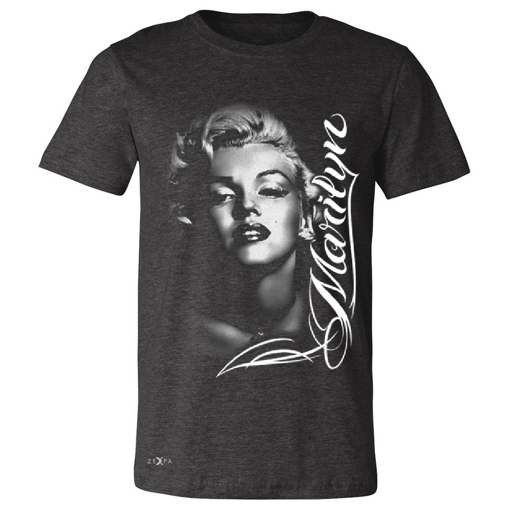 Marilyn Monroe Gangster Respect  Men's T-shirt Tattoo Gun Babe Tee - Zexpa Apparel - 2