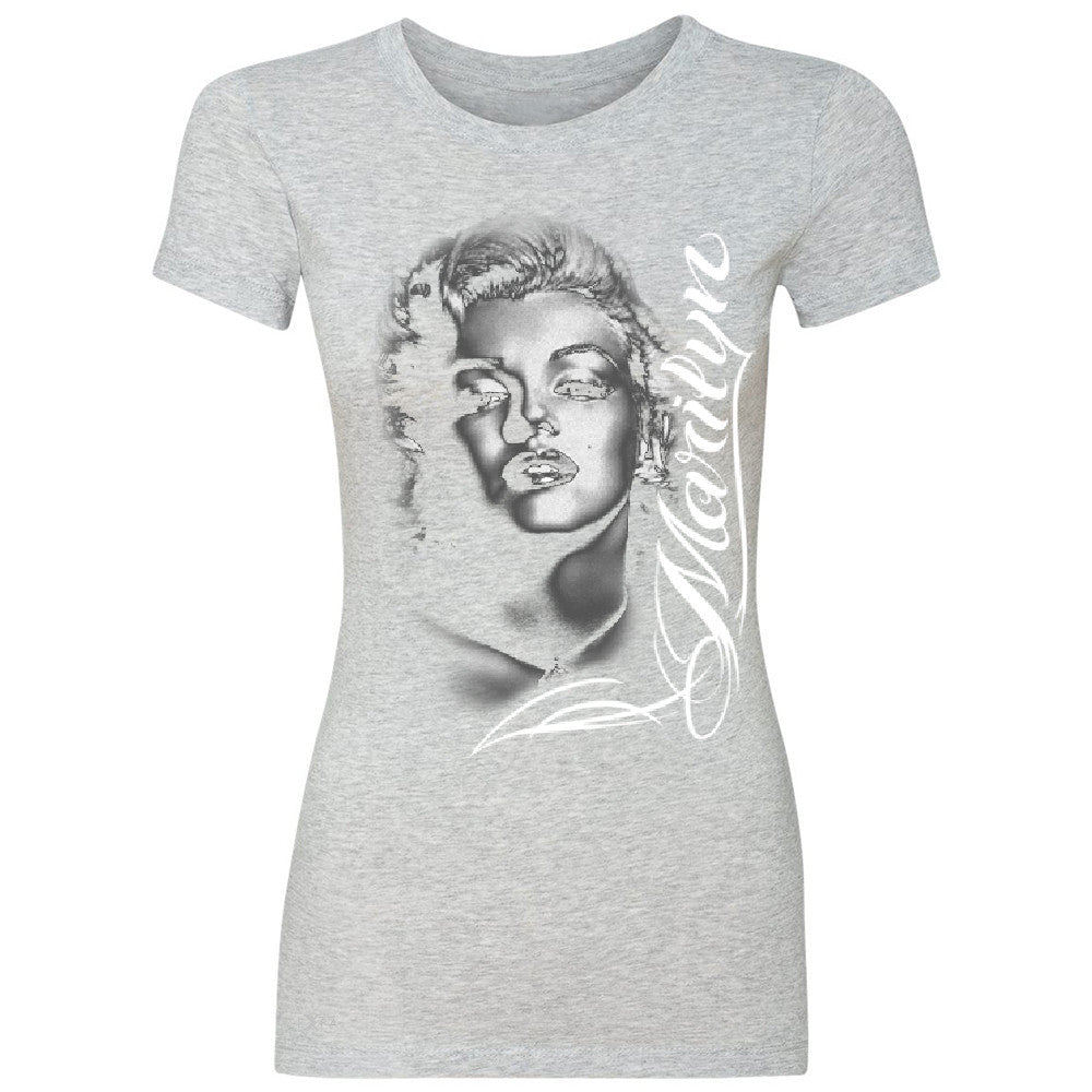 Marilyn Monroe Gangster Respect  Women's T-shirt Tattoo Gun Babe Tee - Zexpa Apparel - 2