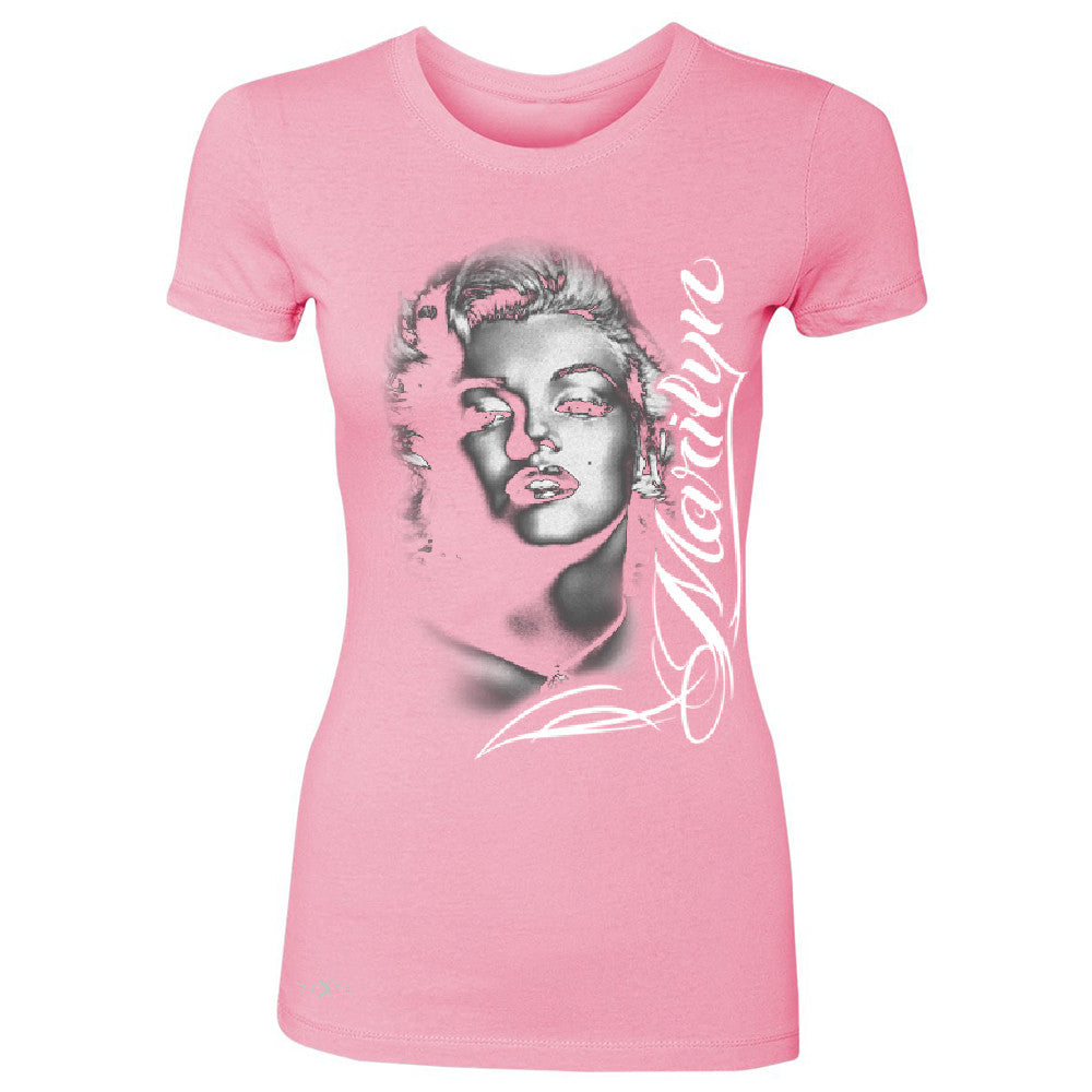 Marilyn Monroe Gangster Respect  Women's T-shirt Tattoo Gun Babe Tee - Zexpa Apparel - 3