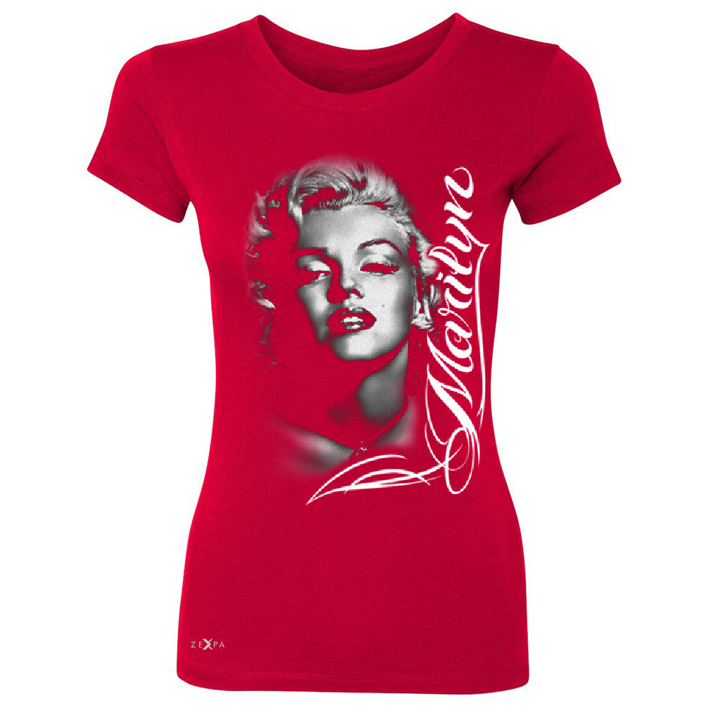Marilyn Monroe Gangster Respect  Women's T-shirt Tattoo Gun Babe Tee - Zexpa Apparel - 4