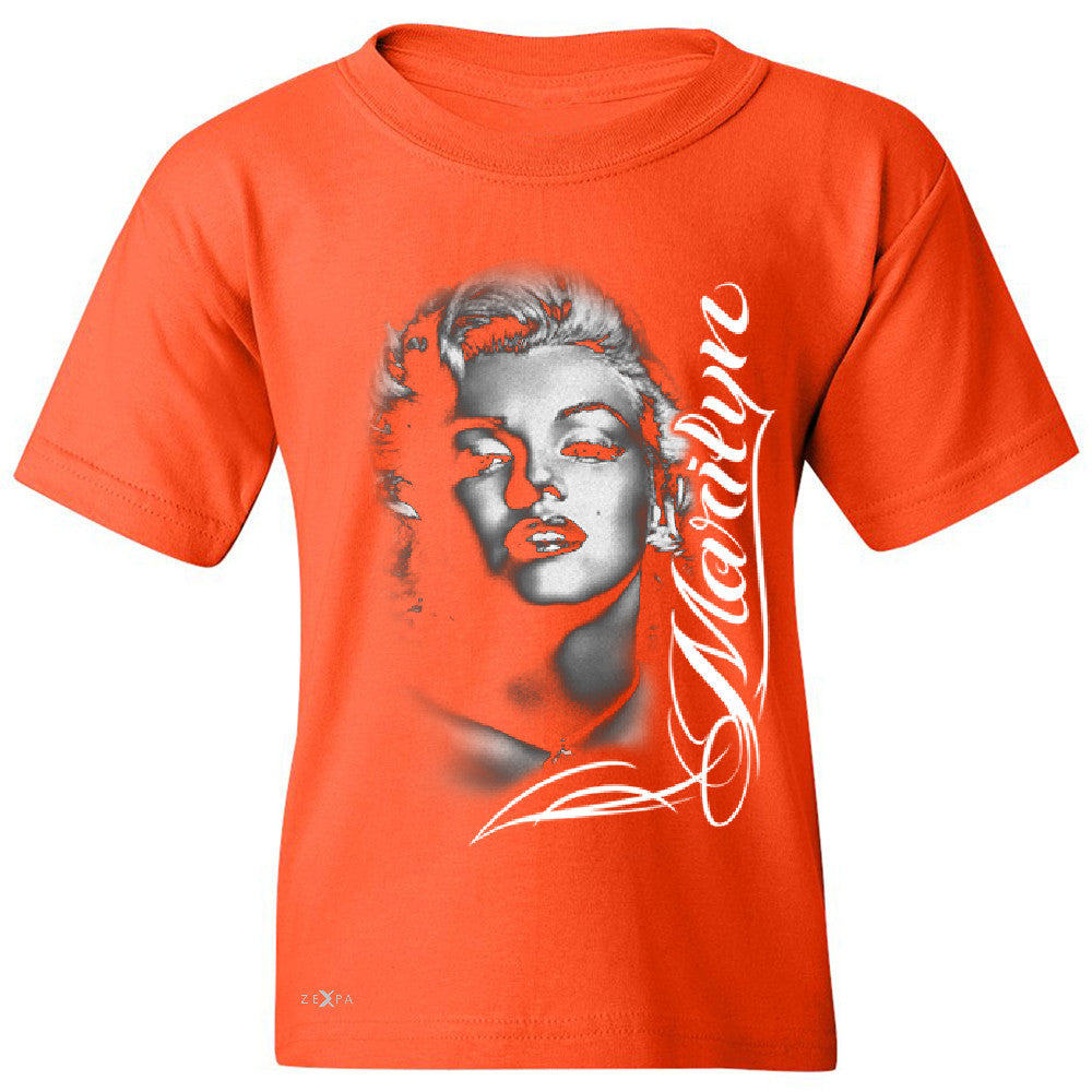 Marilyn Monroe Gangster Respect  Youth T-shirt Tattoo Gun Babe Tee - Zexpa Apparel - 2