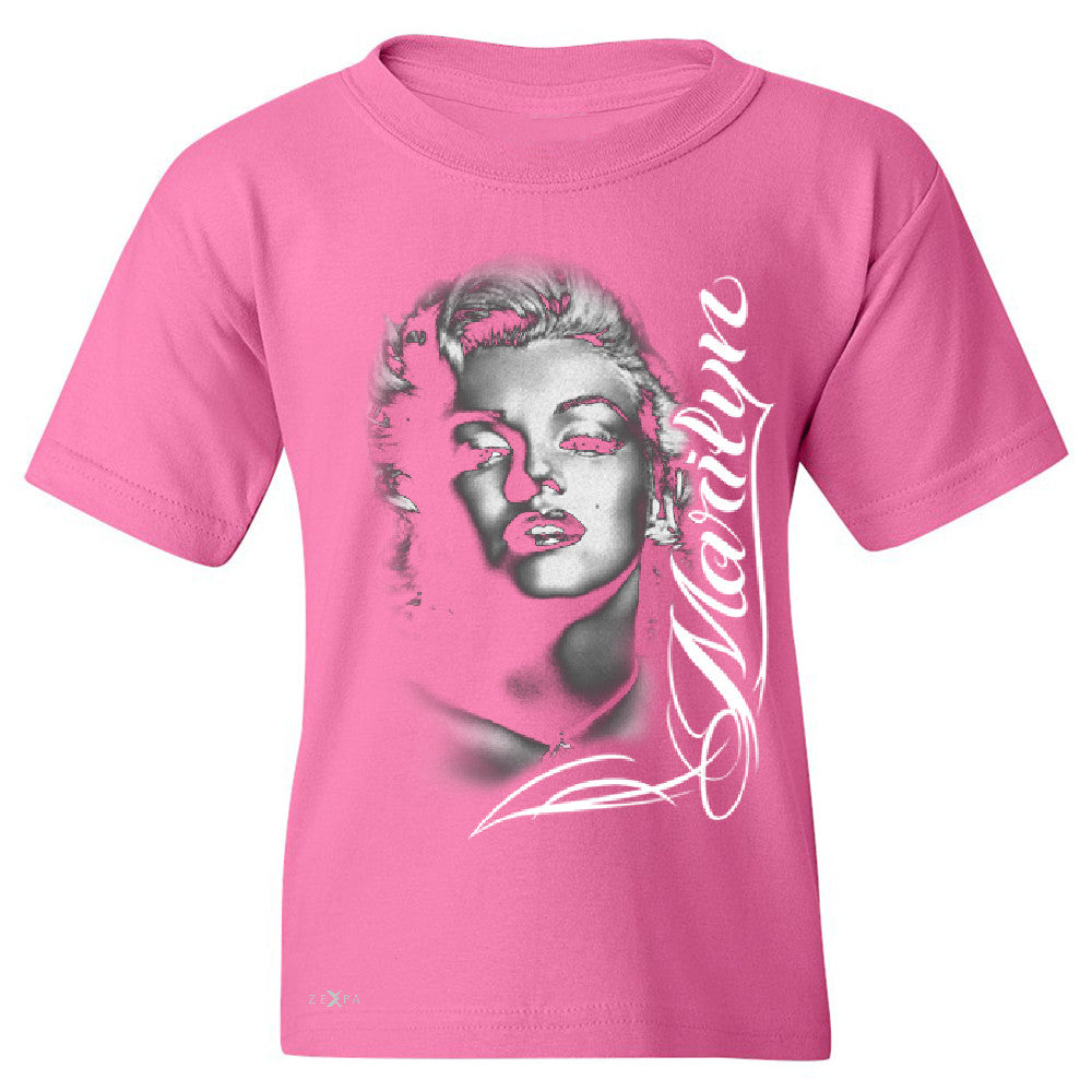 Marilyn Monroe Gangster Respect  Youth T-shirt Tattoo Gun Babe Tee - Zexpa Apparel - 3