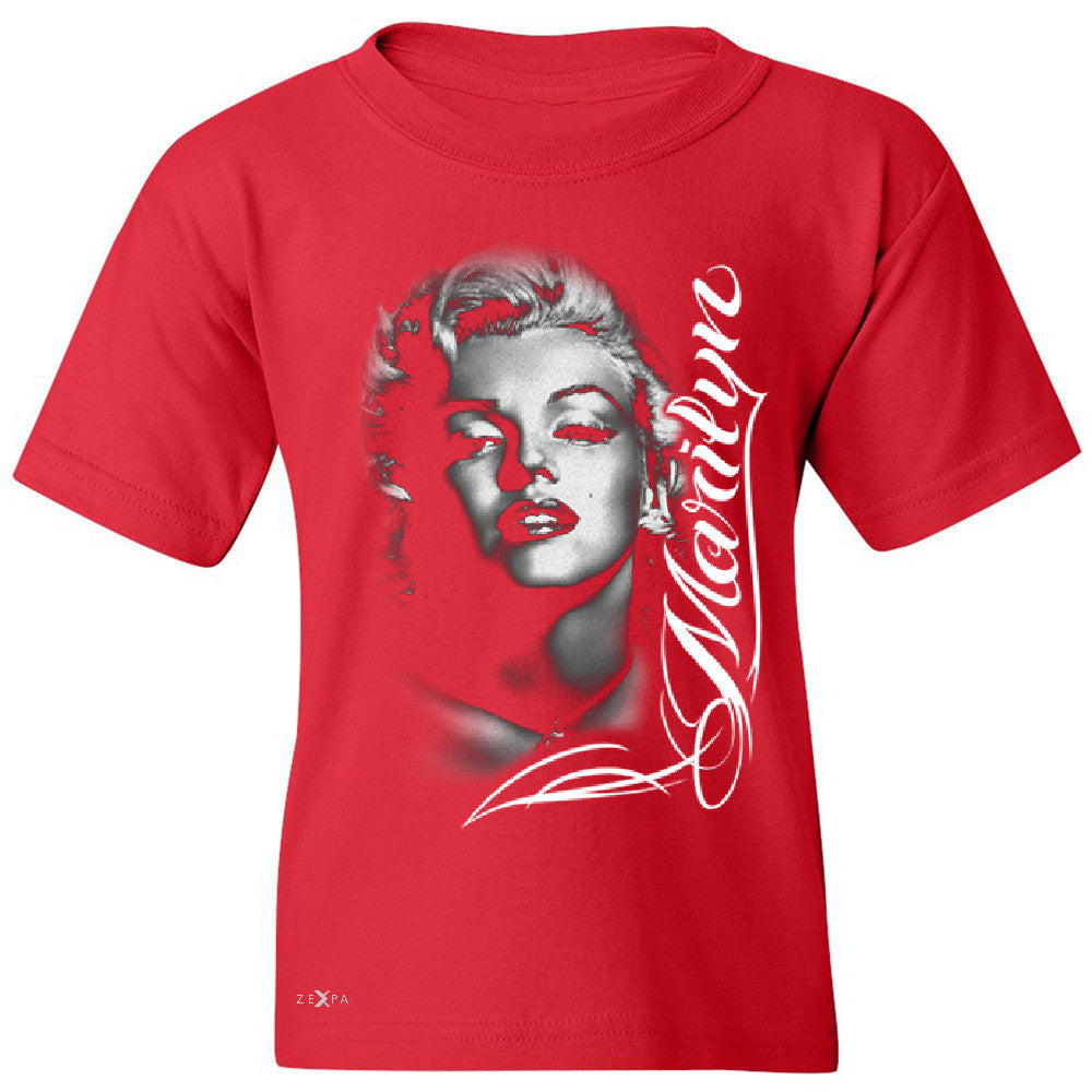 Marilyn Monroe Gangster Respect  Youth T-shirt Tattoo Gun Babe Tee - Zexpa Apparel - 4