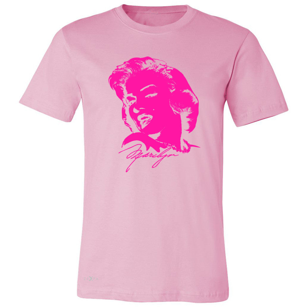 Zexpa Apparelâ„¢ Neon Marilyn Monroe Pink Men's T-shirt Marilyn Signature Cool Tee - Zexpa Apparel Halloween Christmas Shirts