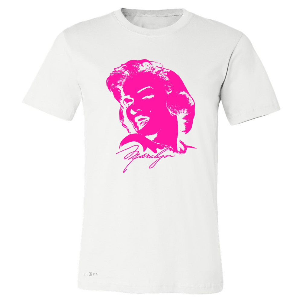 Zexpa Apparelâ„¢ Neon Marilyn Monroe Pink Men's T-shirt Marilyn Signature Cool Tee - Zexpa Apparel Halloween Christmas Shirts