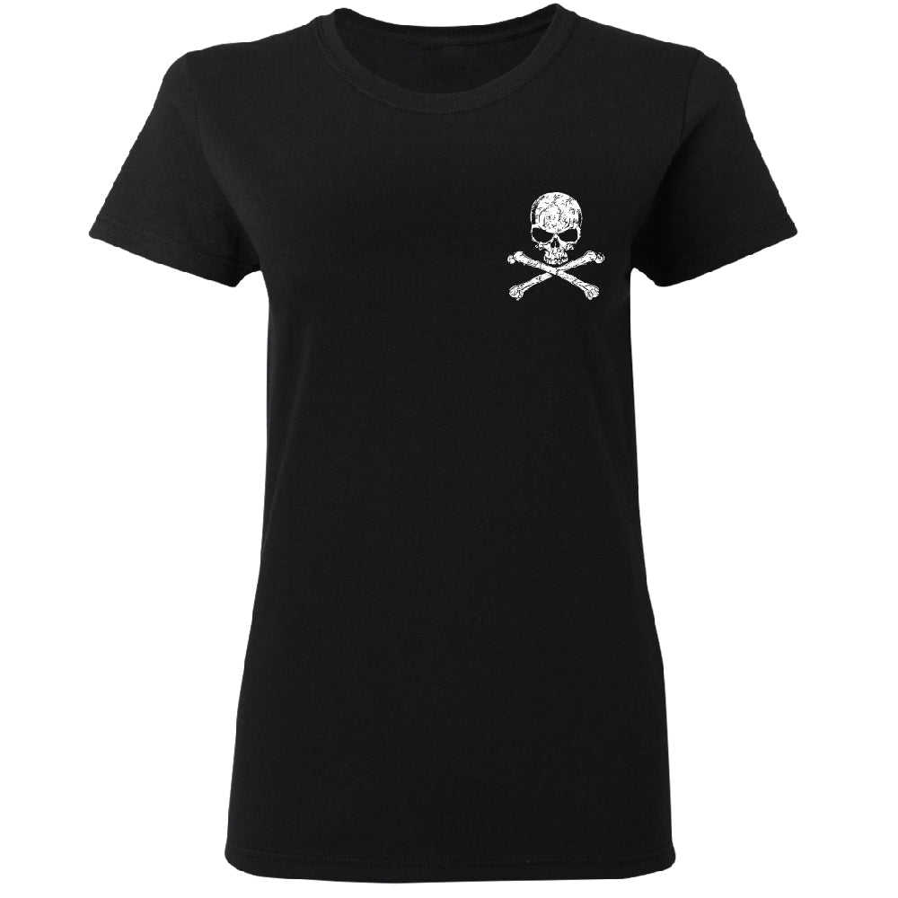 Pocket Design - Skull and Crossbones Women's T-Shirt 