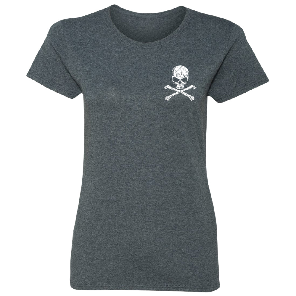Pocket Design - Skull and Crossbones Women's T-Shirt 