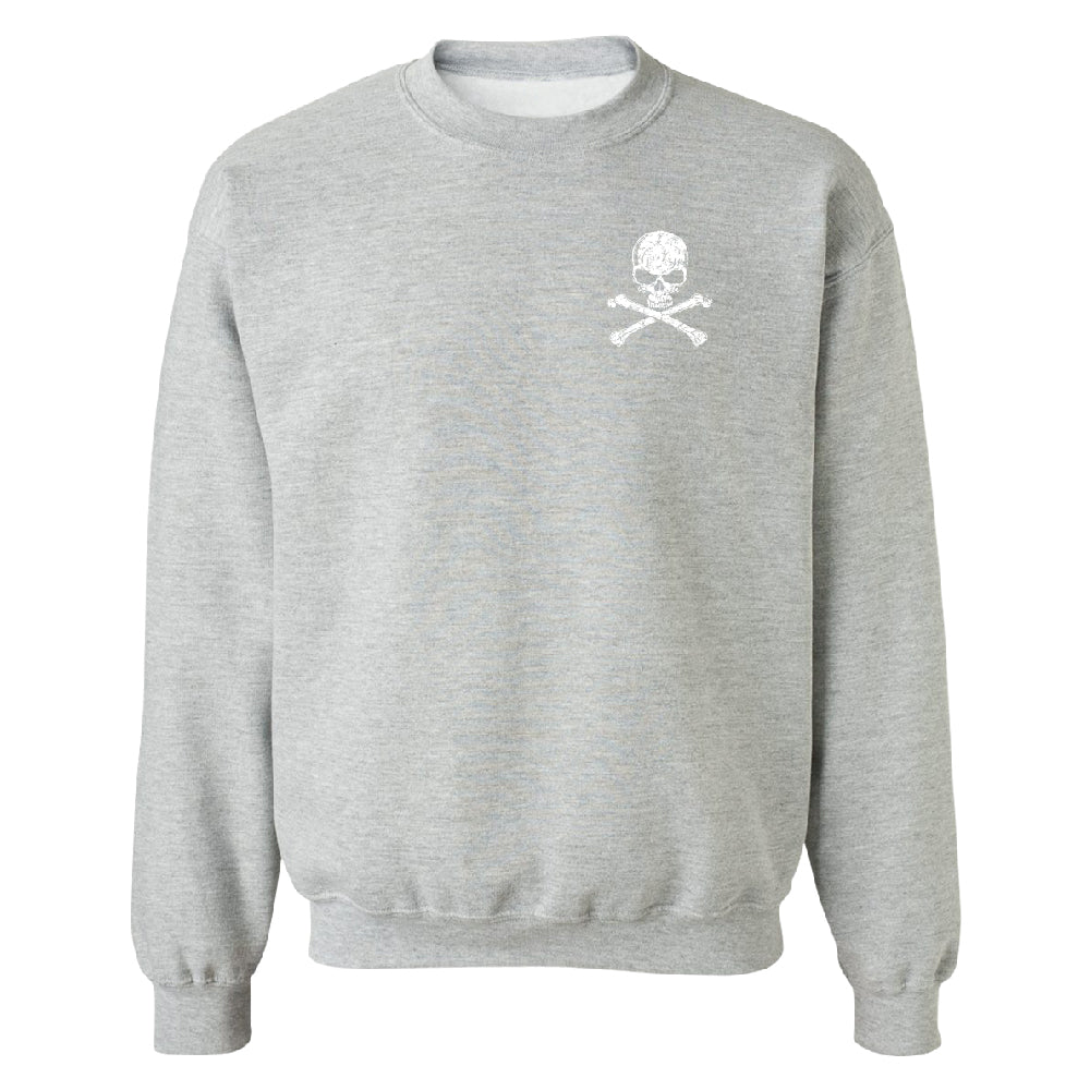 Pocket Design - Skull and Crossbones Unisex Crewneck Souvenir Sweater 