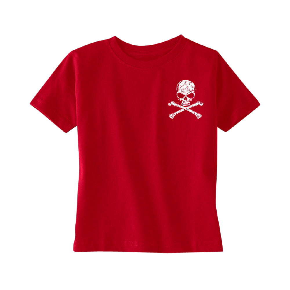 Pocket Design - Skull and Crossbones TODDLER T-Shirt 