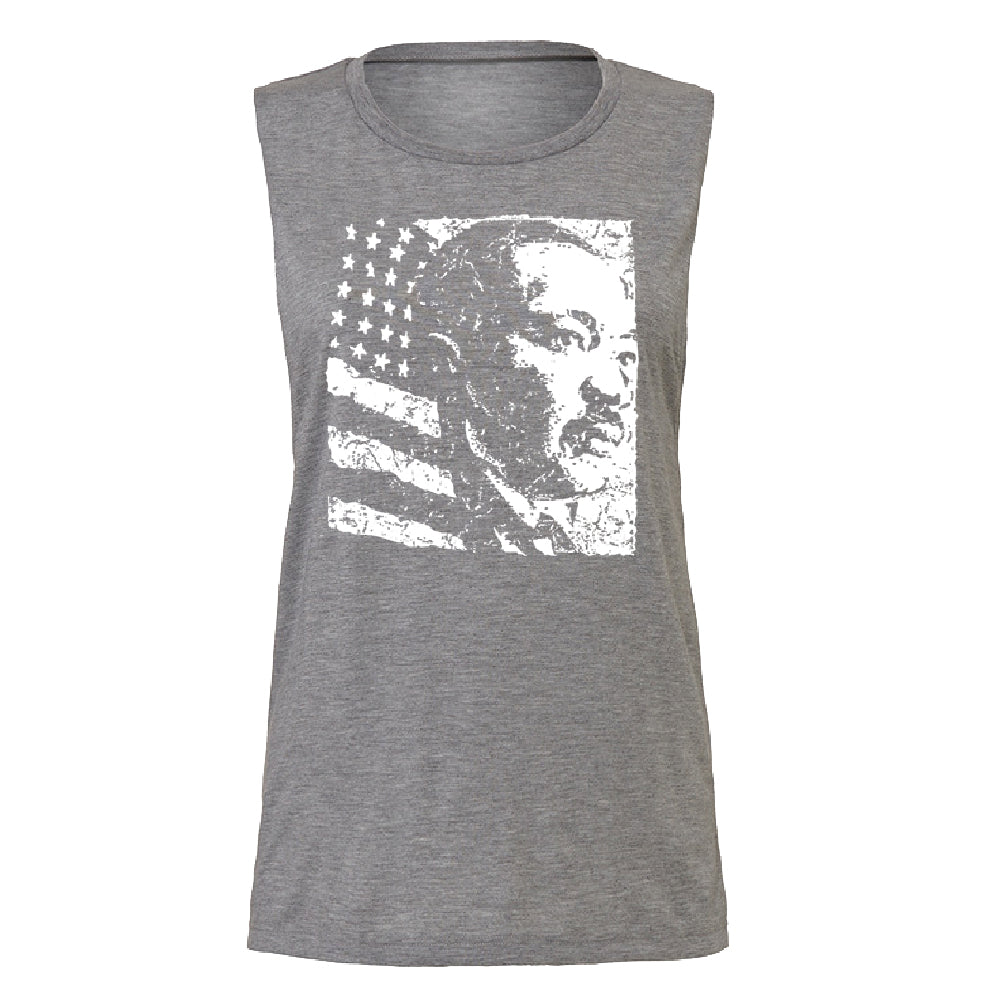 Martin Luther King Jr. MLK Dr. King Women's Muscle Tank Souvenir Tee 